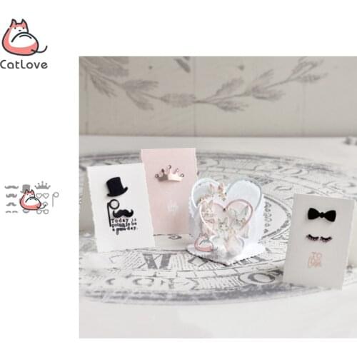 Catlove Bow Crown Metal Cutting Dies Scrapbooking Mold Knife Stencil Die Cuts Card Making DIY Craft Embossing New Dies For 2020