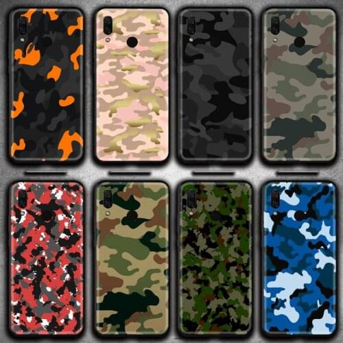 Camouflage Pattern Camo military Army Phone Case for Huawei Y6P Y8S Y8P Y5II Y5 Y6 2019 P Smart Prime Pro