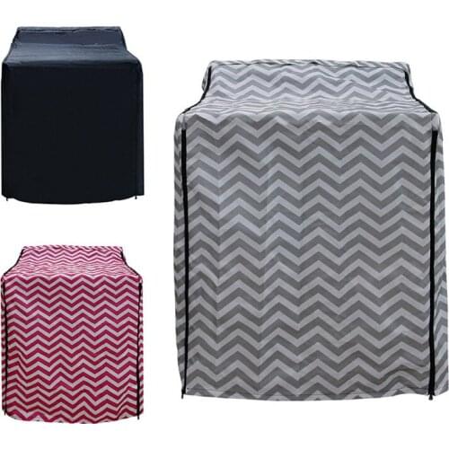 Washing Machine Cover Roller Top Dust Protection Cover Waterproof Case Front Loading Washing Machine Cover Household Goods