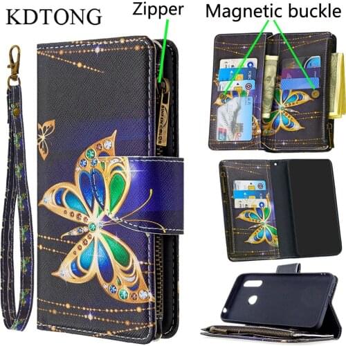 Phone Case sFor Coque Samsung Galaxy A70E A10E A20E Case Luxury Zipper Magnetic Buckle Flip Leather Wallet Cover Phone Bags