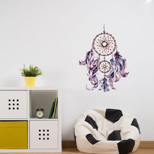 Beautiful dream catcher creative wall sticker decals Living room bedroom background decoration wallpaper mural wall decor