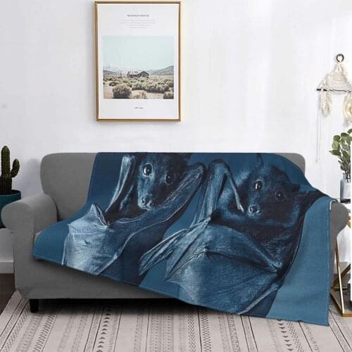 Bat Animal Blankets Fleece Spring/Autumn Cute Breathable Ultra-Soft Throw Blanket for Bed Couch Bedspreads