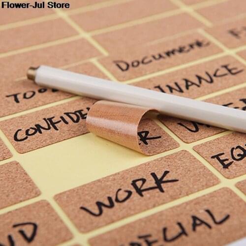 2/3/9/12/18/20/24/42/48/81/96Pcs Oak Wooden Labels Stickers Craft Essential Bottle Self-adhesive Stickers