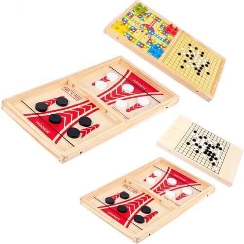 Portable Sling Puck Game Table Interactive Chess Desktop Battle Board Game