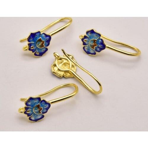 1 Pair 25mm*11mm New Lotus Shape Earrings Ear Hooks Diy Handmade Fine Fashion Women Jewelry Making Supplies Accessories JA0334