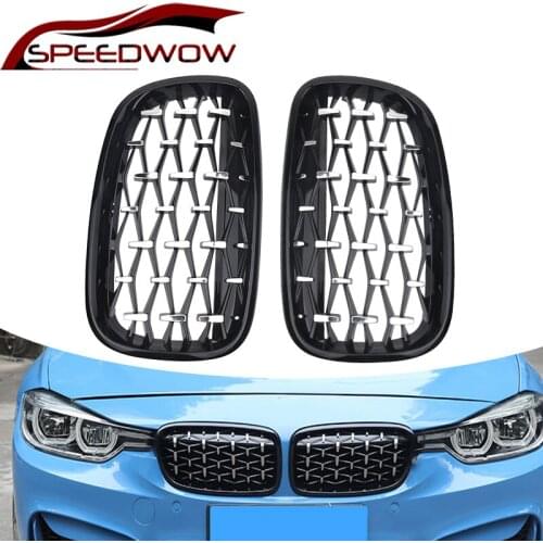 SPEEDWOW For BMW E70 E71 E72 X5 X6 2006-2013 Car Front Bumper Grille Racing Grills Car Exterior Parts 1 Pair