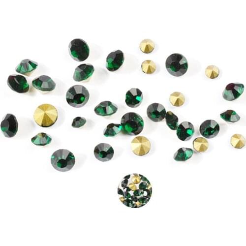 Swarovsky Multi-Size Opal Nail Rhinestone Set Sharp Bottom Crystal Manicure for 3D Nail Art Decoration