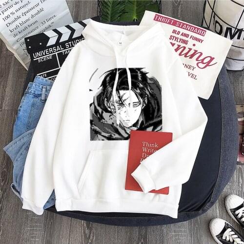 Women Hoodies Eren Jäger Attack on Titan Anime Printed Mens Sweatshirt Unisex Winter Oversized Casual Pullover Streetwear