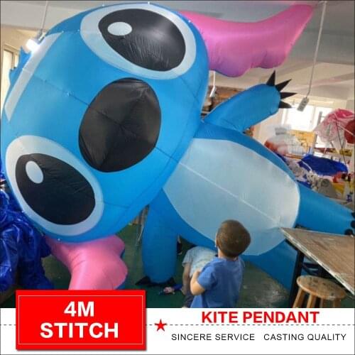 4m Stitch kite pendant soft inflatable kite pendant for audlts outdoor fun large kite line laundry for free shipping