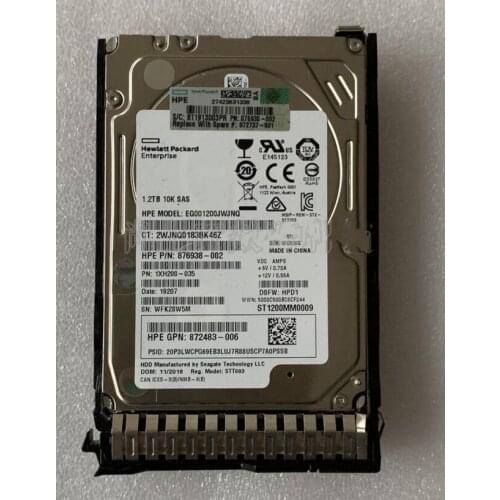 HPE 872479-B21 872737-001 1.2TB 12G SAS 10K 2.5 SC ENT HDD Hard Drive