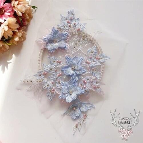 1PC Joker Embroidery Fashion Applique Lace Patch Patch Clothes Decoration Cloth Paste Clothes DIY Jewelry Lace Fabric patch