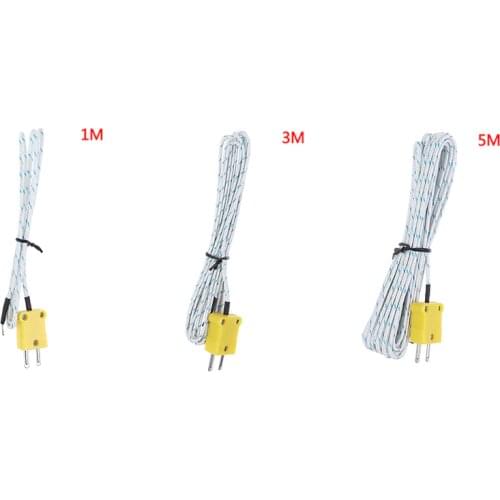 1pcs Wire Temperature Test K-type TP-01 Thermo Sensor Probe For TM-902C TES-1310