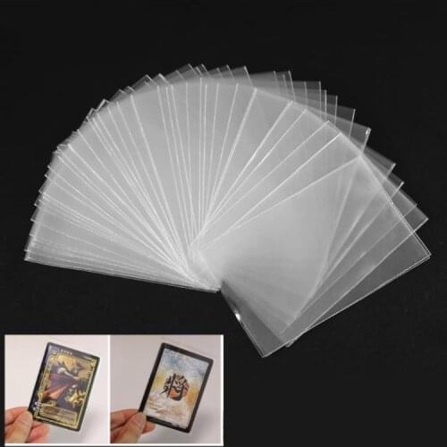 100pcs Card Sleeves Magic Board Game Tarots Trading Cards Transparent Protector
