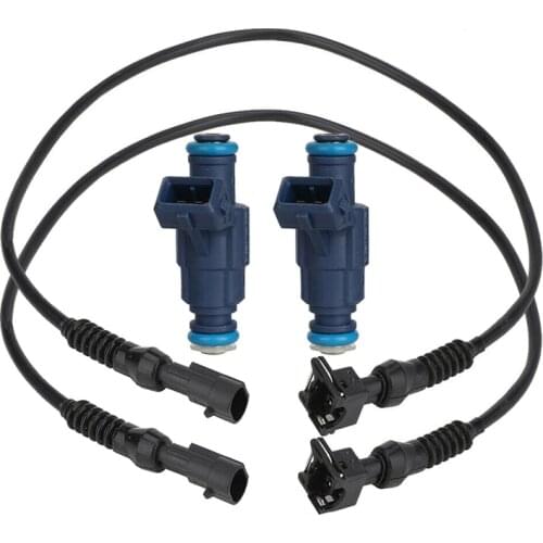 1202863 0280156208 Fuel Injector with Pigtail Harness Set for Polaris RZR Sportsman Ranger EFI 700 800 2005-2014