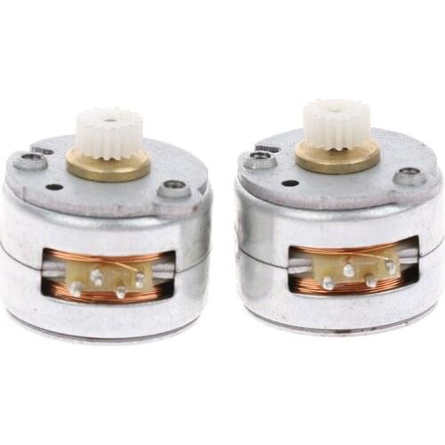 2pcs/set Stepper Motor 15mm Mini 2-phase 4-wire Stepper Motor Small Step Motor