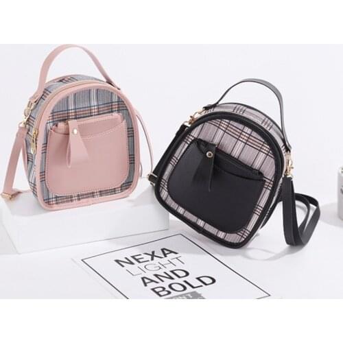 2021 New Women Fashion Backpack Versatile Mobile Phone Bag Girls Zero Wallet Mini Key Pocket