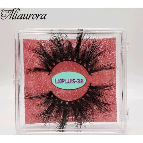 25mm Mink Eyelashes 5D Mink Lashes Wholesale Thick Full Strip Lashes Packaging Box Cruelty Free False Eyelashes Extension Makeup
