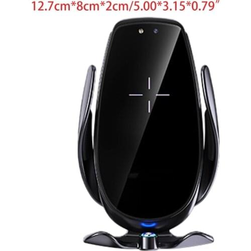 Auto Clamping Smart Sensor Car Air Vent Phone Holder Wireless Charger Bracket 6XDB