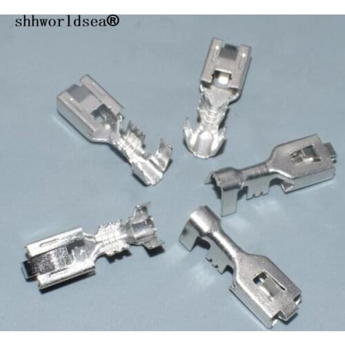 Shhworldsea 6.3 Series car Automotive female Connector plug Terminals High Current Terminals Terminals Plug socket DJ6221-6.3C