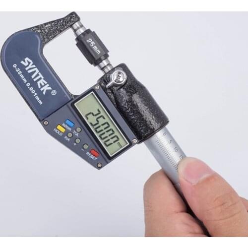 Digital Micrometer 0.001mm Electronic Outside Micrometers 0-25-50-75-100mm Chrome Plated Caliper Gauge Measure Tools Data Output