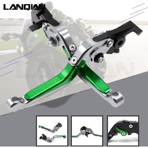 CNC Motorcycle Brakes Clutch Levers Adjustable Folding Extendable For Kawasaki Ninja ZX636R ZX6RR 2005 2006 ZX 636R 6RR 05 06 K5