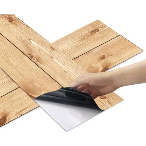 Wood Sticker Waterproof Self Adhesive Wallpaper Vinyl Kitchen Wardrobe Cabinet Furniture Decor Contact Paper Removable Decals