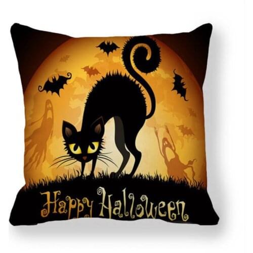 Home Accessories Pillowcase Cartoon Printed Cushion Cover Home Decor Cotton Linen Pillow Covers Sofa Cushions Pillow Cases