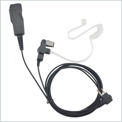 Good quality M Plug Air Acoustic Tube Earpiece Headset with Big PTT for Motorola CP200 CT450 GP68,HYT TC-500, Puxing PX-508