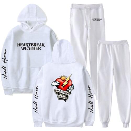 Kpop Harajuku Style Niall Horan Hoodies And Pants Niall Horan Cool Print Two Piece Outfits Suit for Men/Women Casual Tracksuits