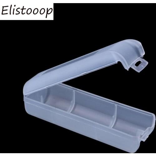 Rechargeable Battery Storage Case Battery Storage box Transparent Clear Plastic Case for 1pcs 26650 Battery 2Pcs/lot