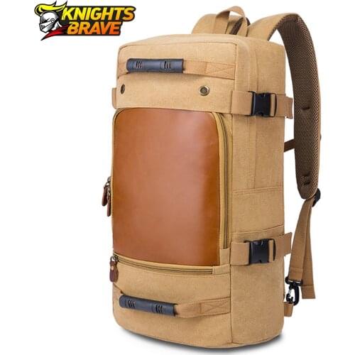 Motorcycle Bag Men Canvas Backpack Mochila Motociclista Moto Travel Luggage Shoulder Bag Outdoor Large Capacity Luggage Bag