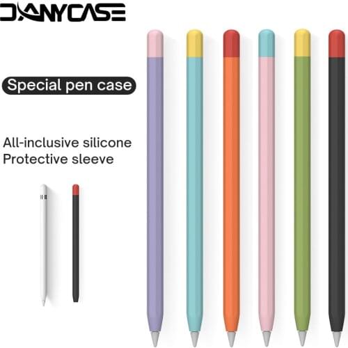 Soft Silicone Apple Pencil Cases For iPad Tablet Touch Pen Stylus Protective Sleeve Cover Anti-lost For iPad Pencil Accessories