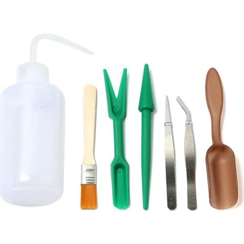 Roll over image to zoom in 7pcs Succulent Transplanting Miniature Fairy Garden Planting Gardening Hand Tools Set