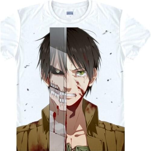 Attack on Titan Shirts Rival Ackerman Shirt man short sleeve t-shirt anime printers shirt Youth Shirt anime