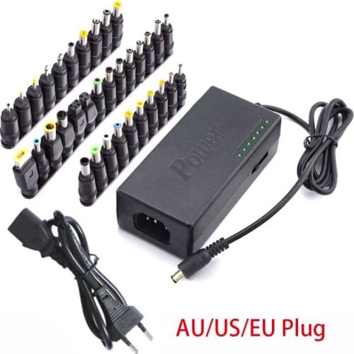 96W 12V To 24V Adjustable Portable Charger 34Pcs Universal Power Adapter Jack Set For Laptops Computer Notebooks Power Supply