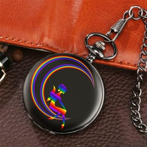 Romantic Moon Star Quartz Black Pocket Watches Pendant Pocket Chain Pocket Clock Gifts Men Women