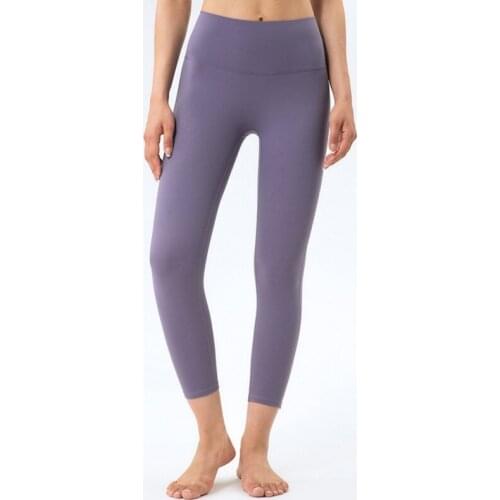 Sports Training Fitness Abdomen Leggings Women Booty Lifting Stretch Seven-Point Yoga Pants Peach Hips Skinny