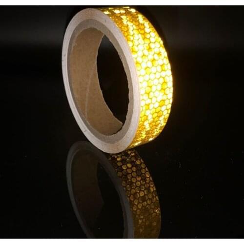 25mm width Reflective Tape Fluorescent MTB Bike Bicycle Cycling MTB Reflective Stickers Adhesive Tape Bike Stickers