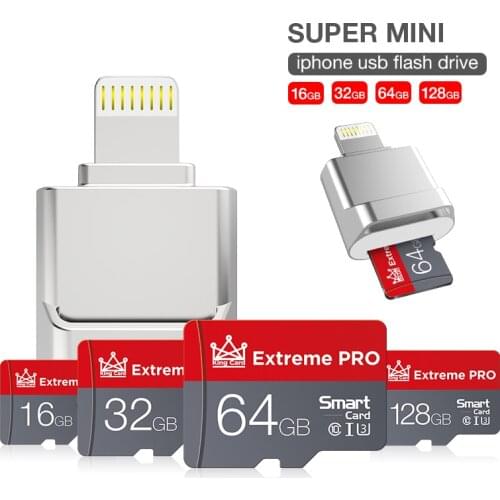 Micro SD Card Reader cartao de memoria Memory Card 8-256GB OTG to Lightning Adapter TF Converter Cheap Product For iphone/ipad