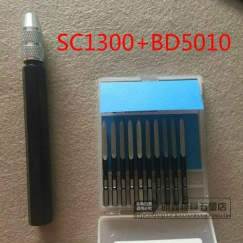 High quality trimming knife, deburring knife, adjustable triangular scraper, alumina handle, SC1300 blade, BD5010