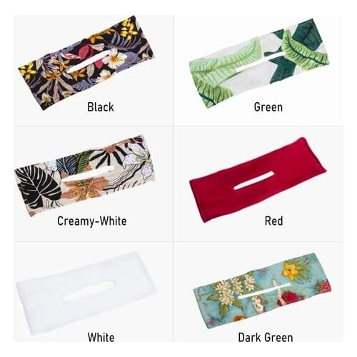 1PC New Design Bun Summer Chiffon Hairband Women Bow Headband Print Hairpin 6 Colors Tie hair rope Drop Shipping