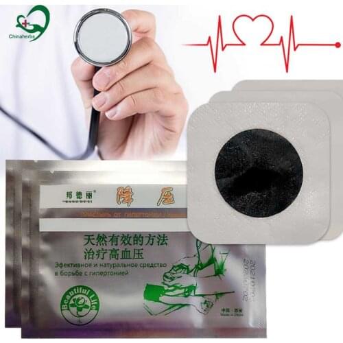10 Pcs Anti Hypertension Plaster Relieve Headaches Insomnia Dizziness Control High Blood Pressure Clean Blood Vessel Plaster