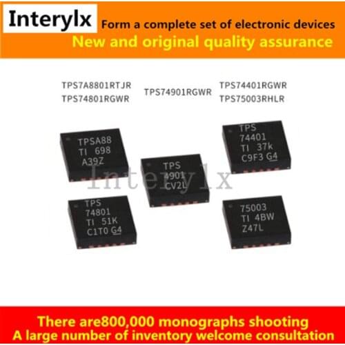 2Pcs New TPS74901RGWR TPS74901 TPS75003RHLR TPS75003 QFN-20 Linear Regulator IC Chip Can Match Bom List
