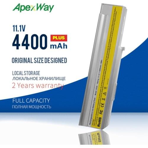 Apex Way Laptop Battery N100 For LENOVO 3000 C200 8922 N100 0689 0768 Series 3000 N200 0769 4400mAh