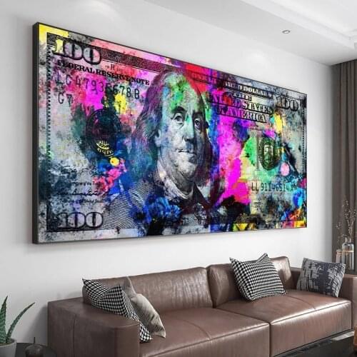 Diamond Painting Colorful Hundred Money Bill Picture of Rhinestones Diamond Art Mosaic Embroidery Cross Stitch Kits Home Decor