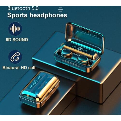 F9-5C TWS Bluetooth Earphones 2000mAh Charging Box Wireless Headphone Earbuds Stereo Sports Waterproof Headset With Microphone