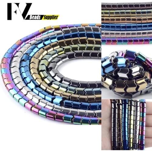 Natural Stone Multicolor Wavy Shape Hematite Spacer Beads For Jewelry Making Loose Beads Handmade Diy Bracelet Necklace Charms