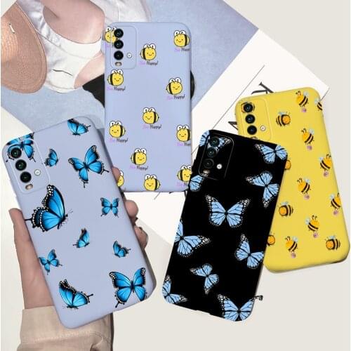 For Xiaomi Redmi 9T 9C NFC 9A Case Flowers Beautiful Back Cover For Redmi 9C NFC 9 T 9A Phone Cases Soft Silicone Bumper Fundas