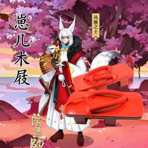 Cos Onmyoji Yohko Sandals with Stockings Onmyoji Yohko Cosplay Shoes Skin Sophisticates Fox Cosplay Clogs