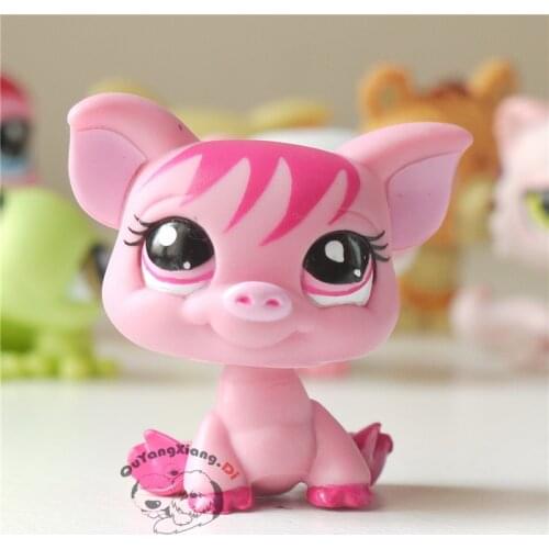 CW017 Pet Shop Animal Pink pig doll action Figure